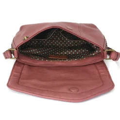 Braided Boho Crossbody - Berry