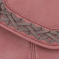 Braided Boho Crossbody - Berry