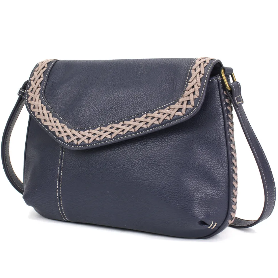 Braided Boho Crossbody - Navy