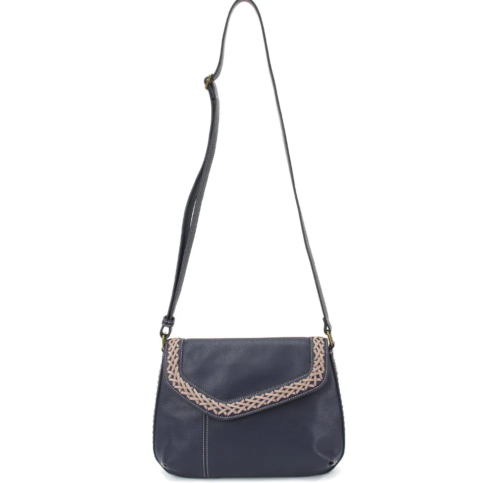 Braided Boho Crossbody - Navy