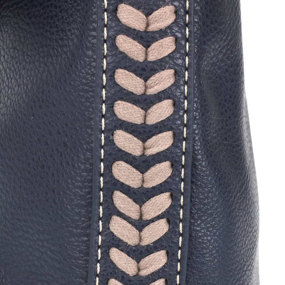 Braided Boho Crossbody - Navy