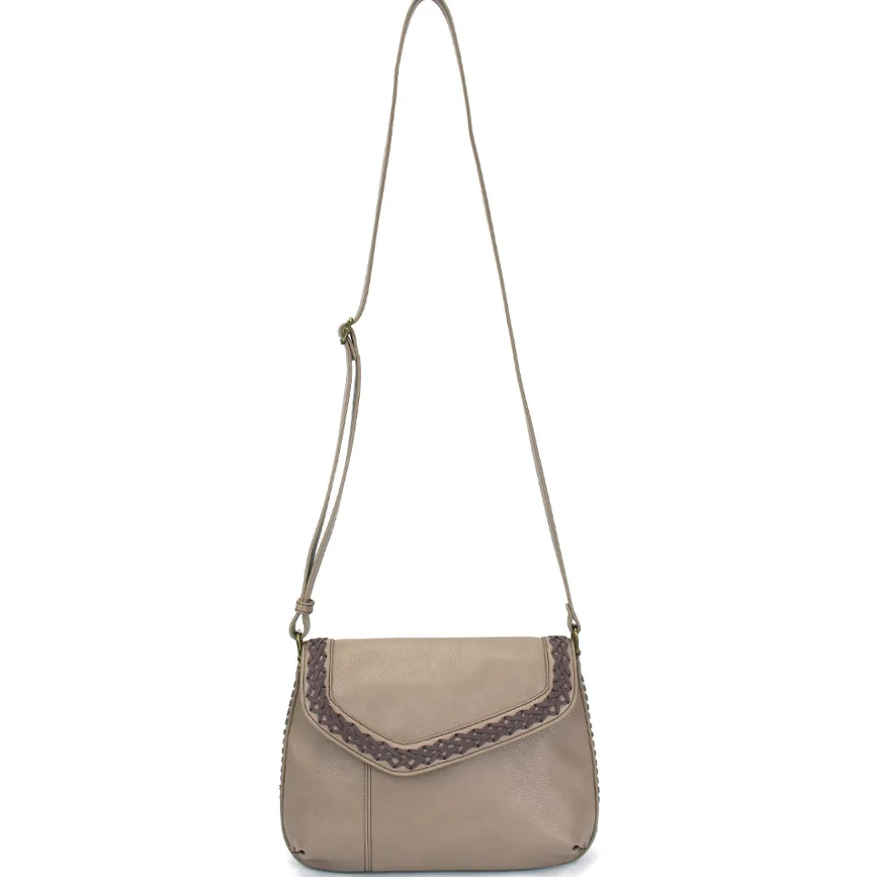 Braided Boho Crossbody - Warm Gray