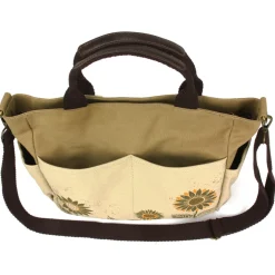 Canvas Print Pocket Tote - Sunflower