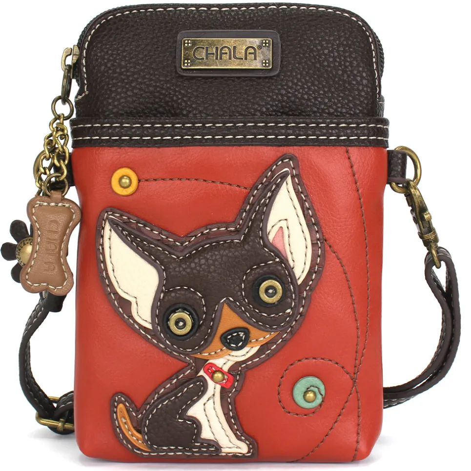 Cellphone Xbody - DarkBrown Chihuahua