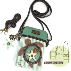 Cellphone Xbody - Sea Turtle (Teal Stripe)