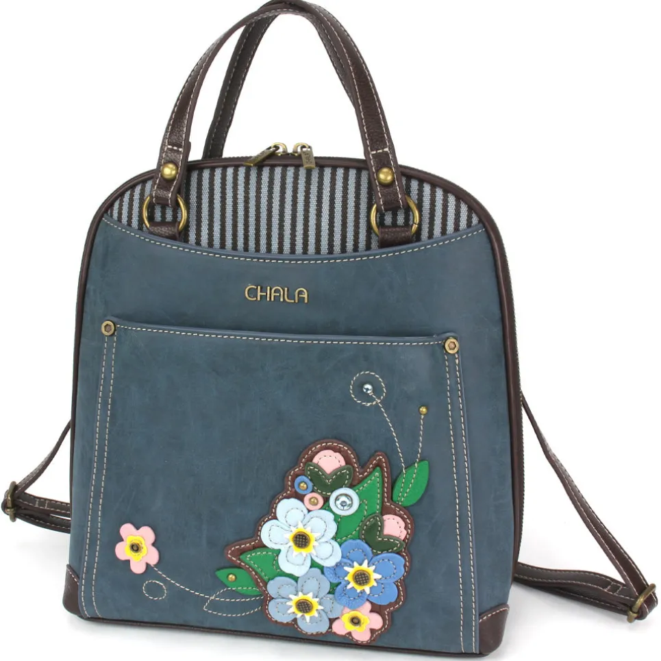 Convertible Backpack Purse - Forget Me Not