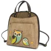 Convertible Backpack Purse - Owls