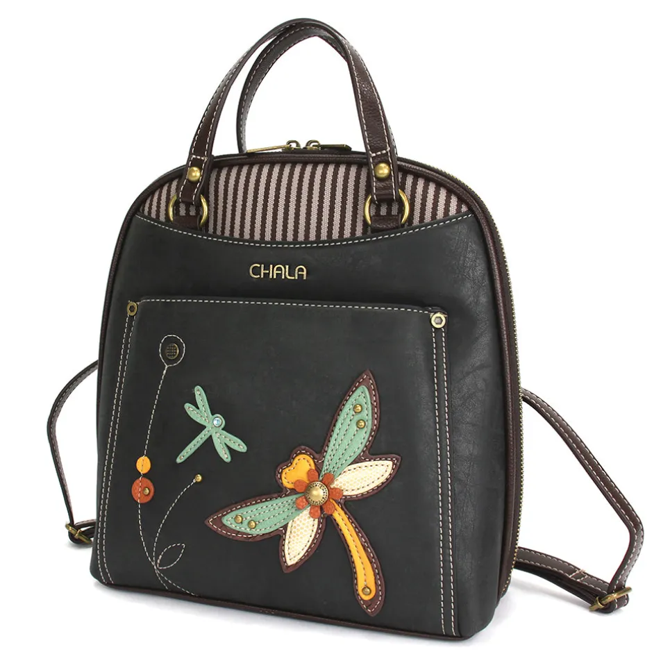 Convertible Backpack Purse - Dragonfly