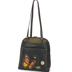 Convertible Backpack Purse - Monarch Butterfly