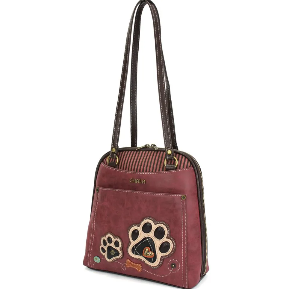 Convertible Backpack Purse - Pawprint