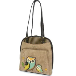 Convertible Backpack Purse - Owls