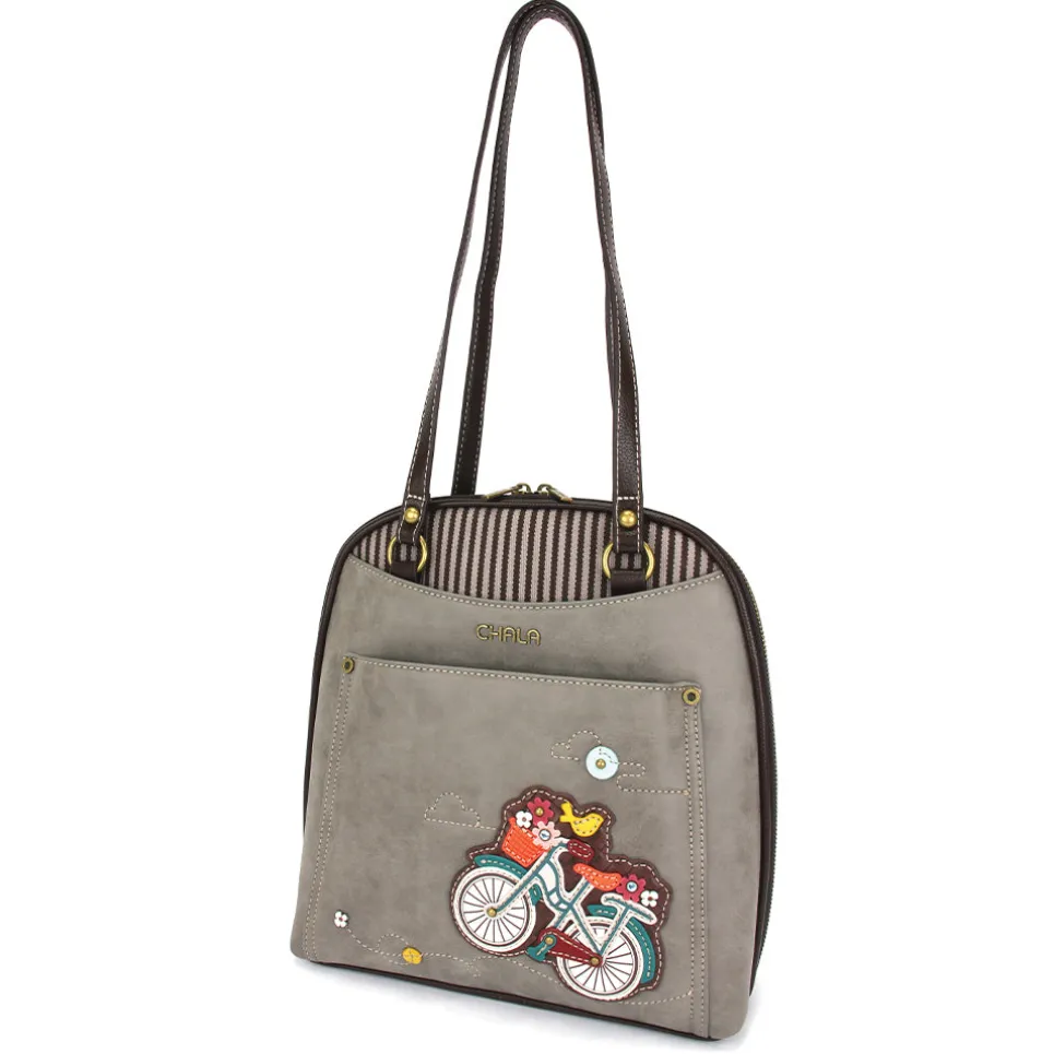 Convertible Backpack Purse - Bicycle