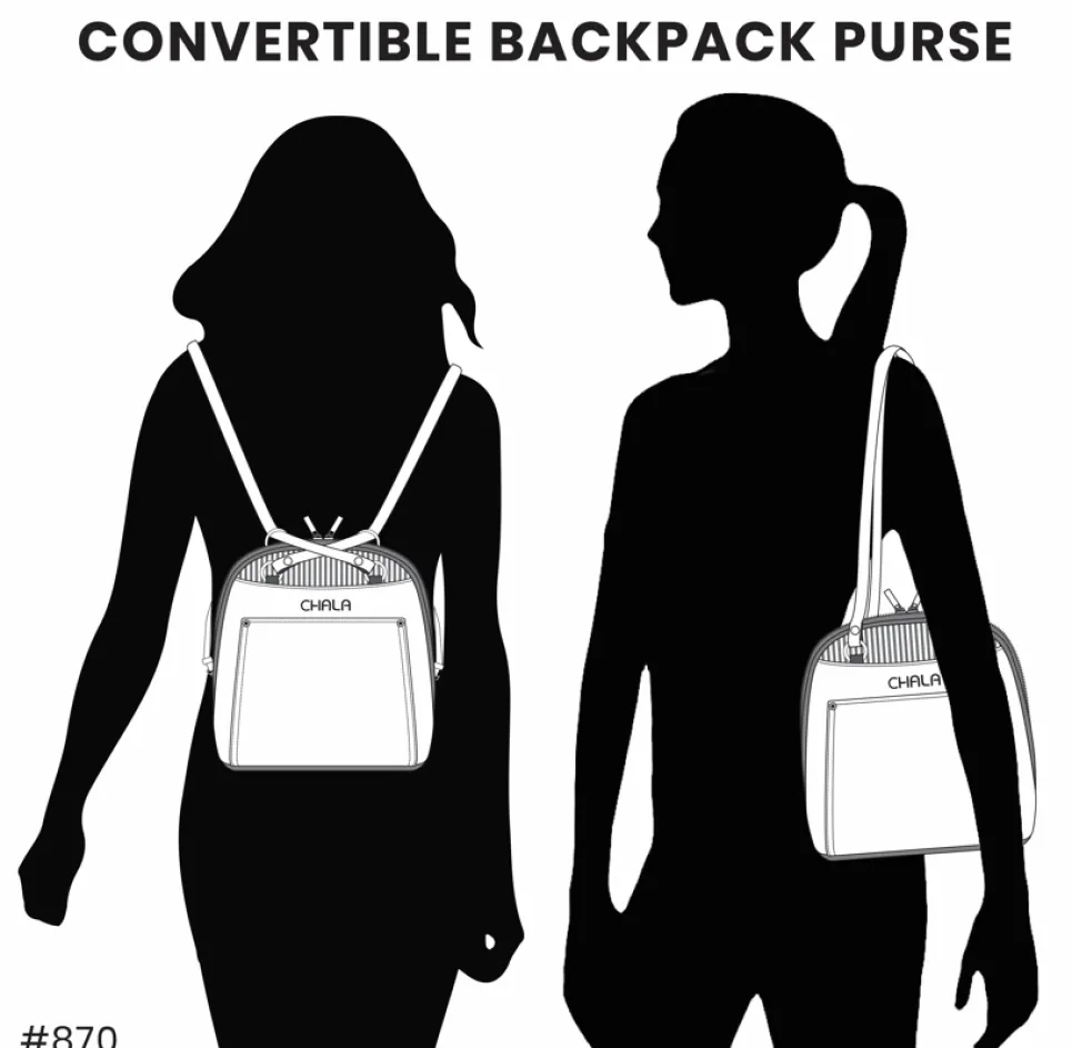 Convertible Backpack Purse - Horse Family