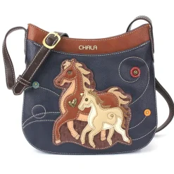 Crescent Crossbody - Horse Family