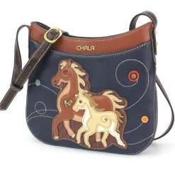 Crescent Crossbody - Horse Family