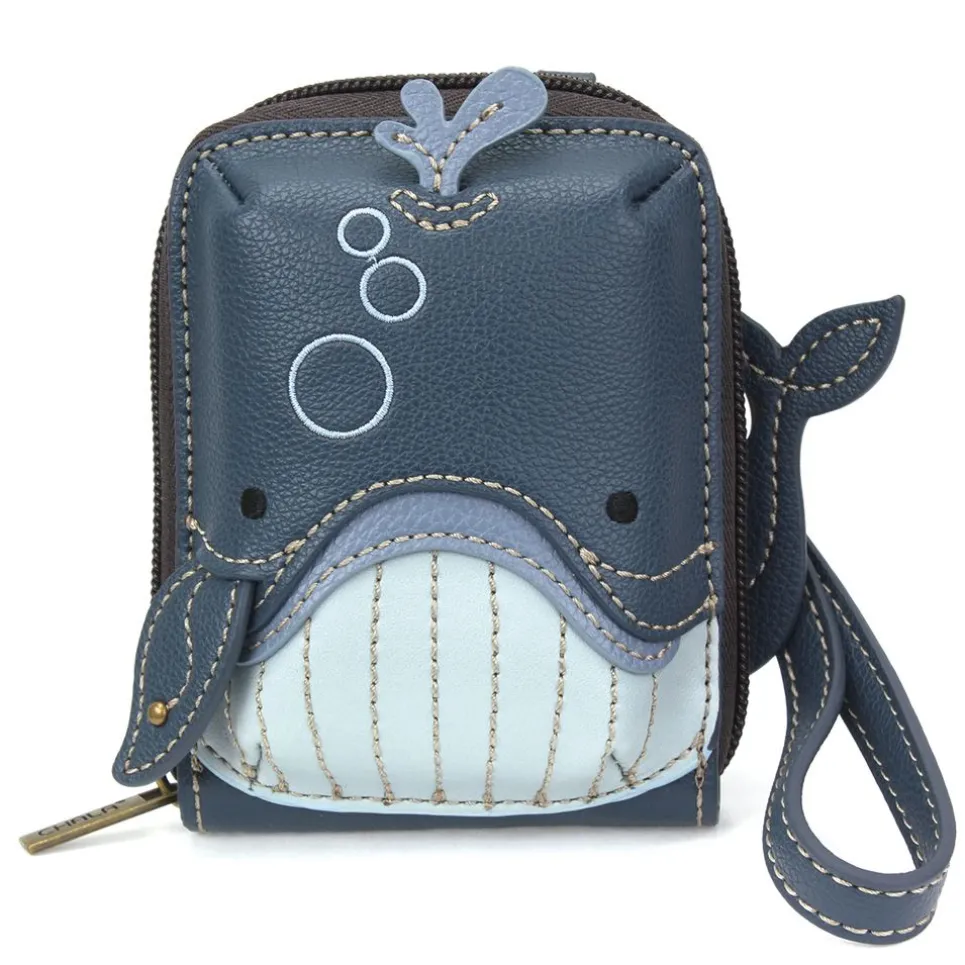 Cute-C - Credit Card Holder / Wallet Wristlet - Whale