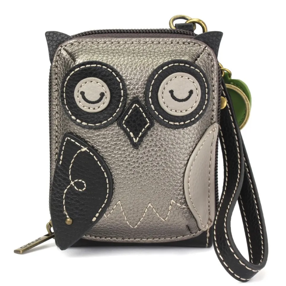Cute-C - Credit Card Holder / Wallet Wristlet - Owl