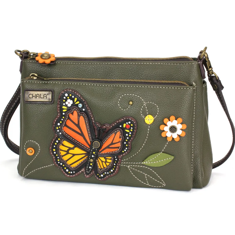 Deluxe Crossbody - Monarch Butterfly