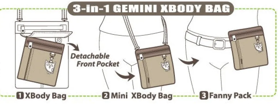 Gemini Crossbody - Black