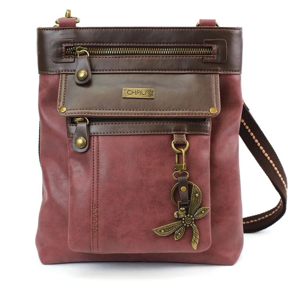 Gemini Crossbody - Burgundy