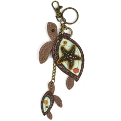 Key Fob - Two Turtles