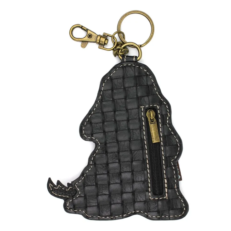 Key Fob/Coin Purse - Cocker Black