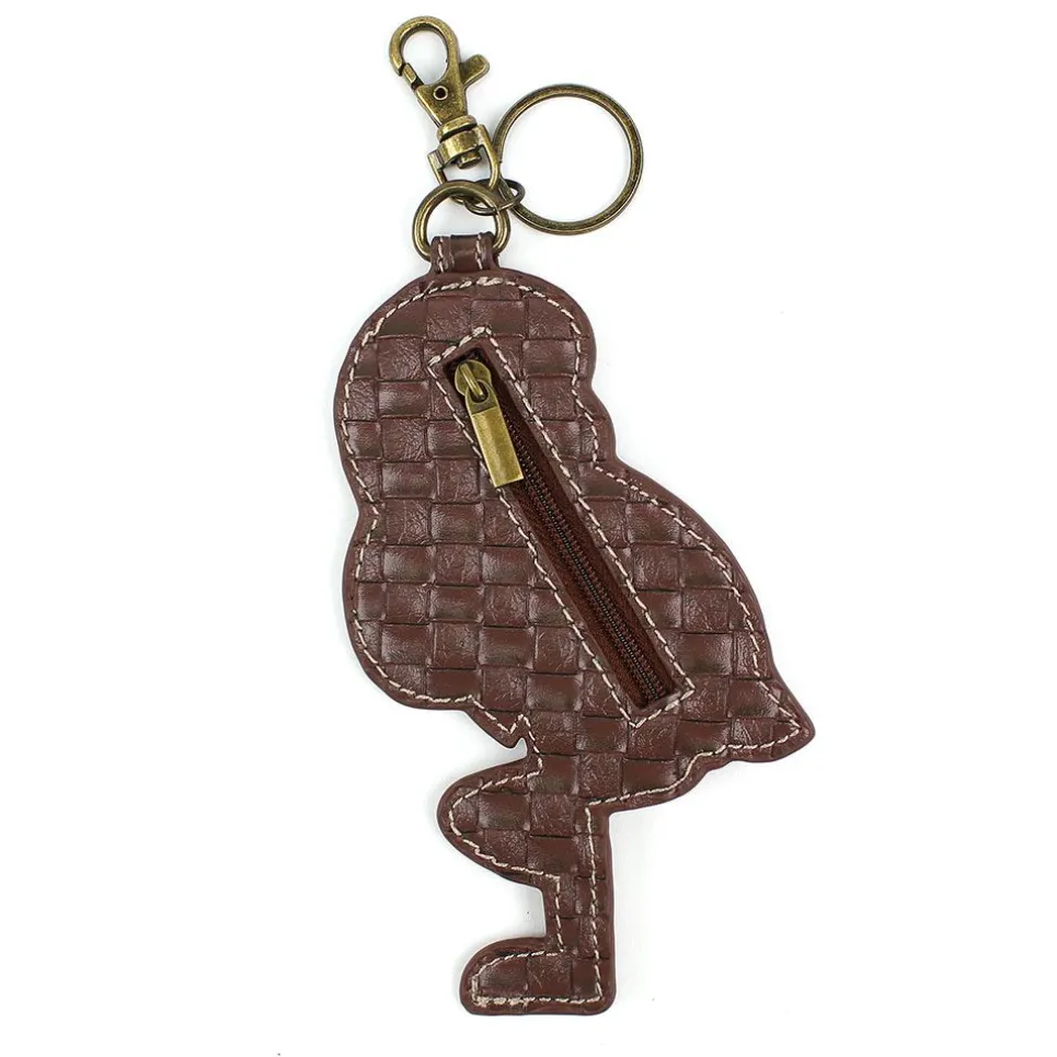 Key Fob/Coin Purse - Flamingo