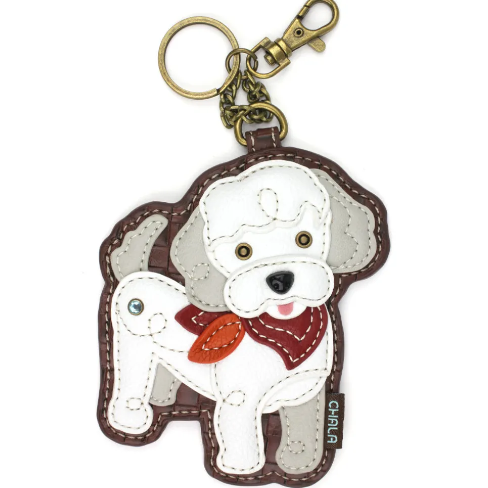 Key Fob/Coin Purse - Poodle A