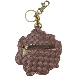 Key Fob/Coin Purse - Rose - red