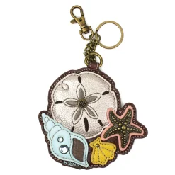 Key Fob/Coin Purse - Sand Dollar