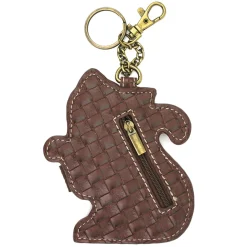 Key Fob/Coin Purse - Tabby Cat - orange