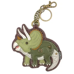 Key Fob/Coin Purse - Triceratops