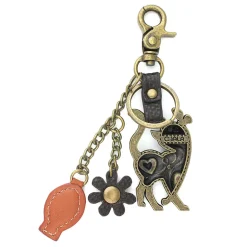Metal Charming Keychain - Slim Cat