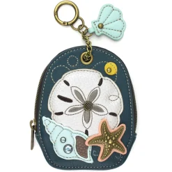 Mini Coin Purse Keychain - Sand Dollar