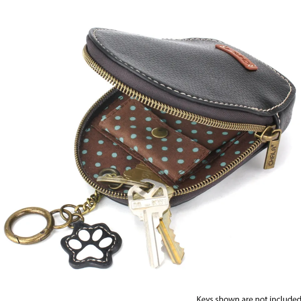 Mini Coin Purse Keychain - Pawprint