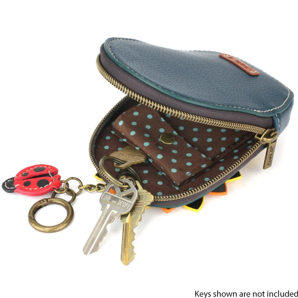 Mini Coin Purse Keychain - Sunflower
