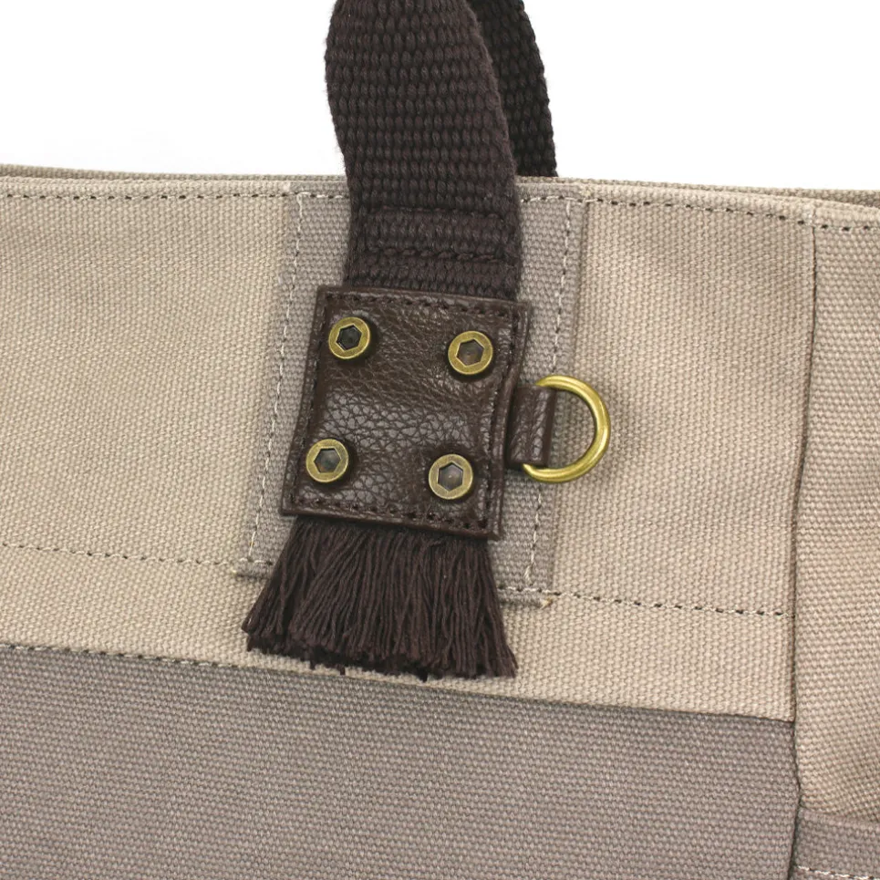 Multi Pocket Tote - Dark Gray