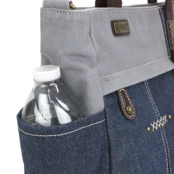 Multi Pocket Tote - Denim