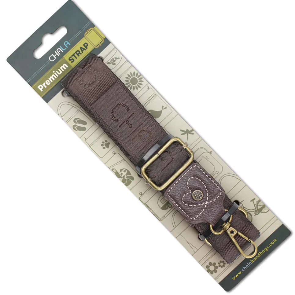 Premium Logo Strap - Dark Brown