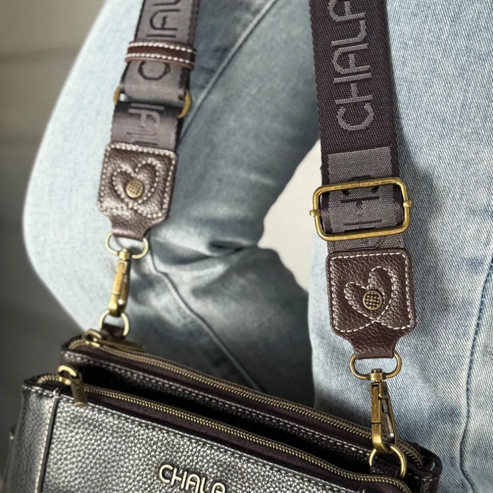 Premium Logo Strap - Dark Brown