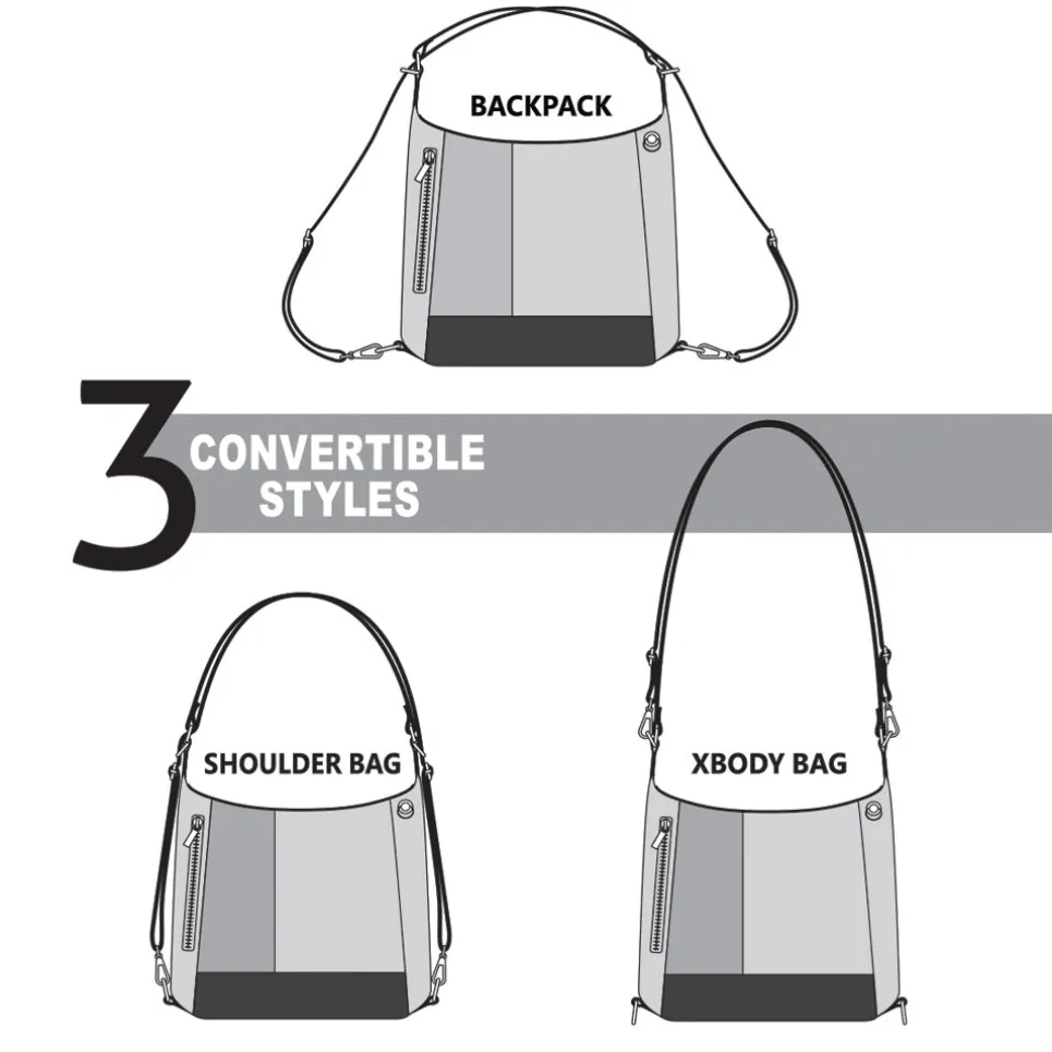 Retro Convertible Purse - Gray