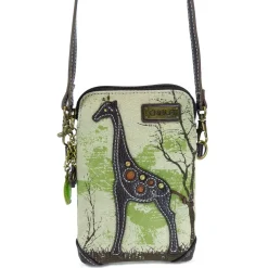 Safari Canvas Cellphone Xbody - Giraffe