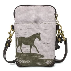 Safari Canvas Cellphone Xbody - Horse (Gray)