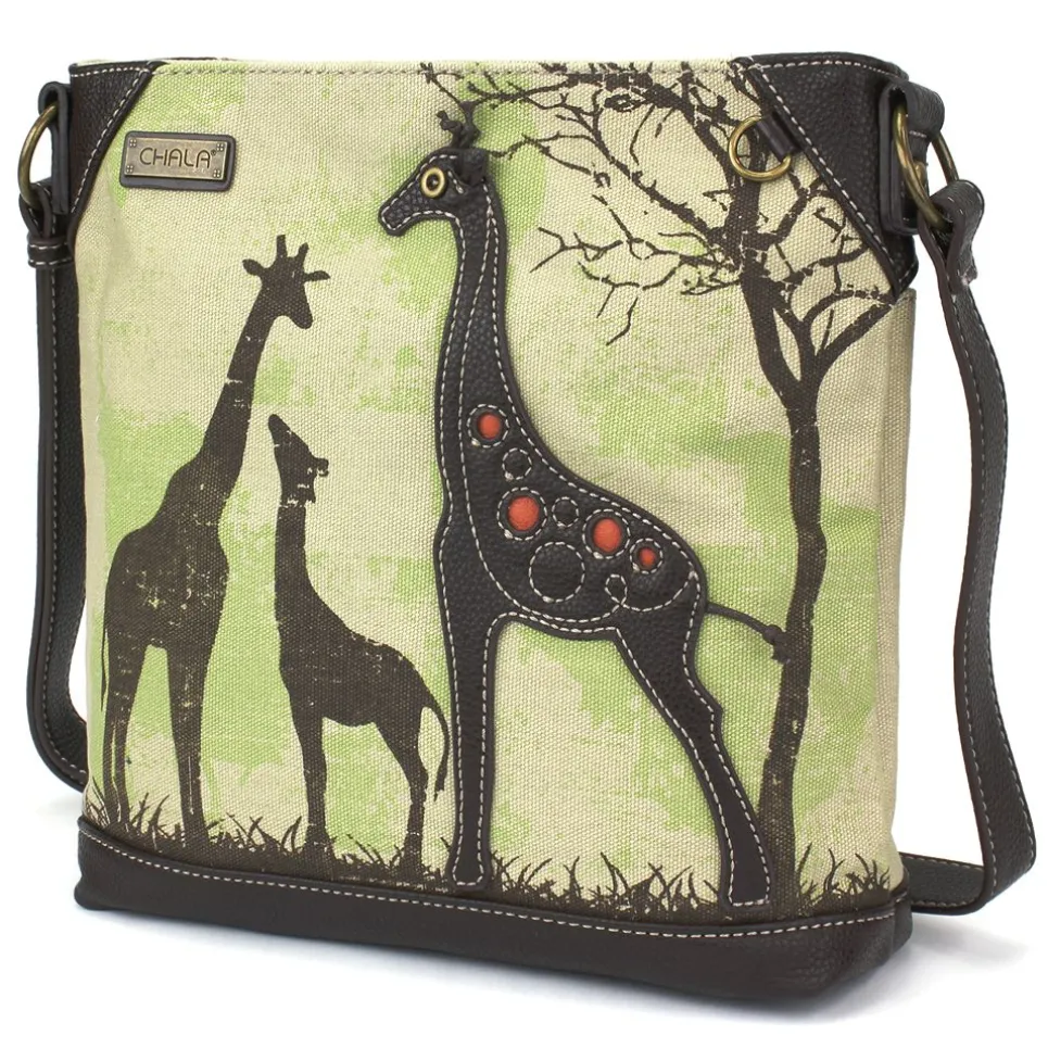 Safari Canvas Crossbody - Giraffe