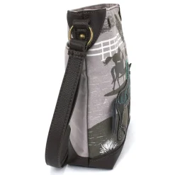Safari Canvas Crossbody - Horse (Gray)