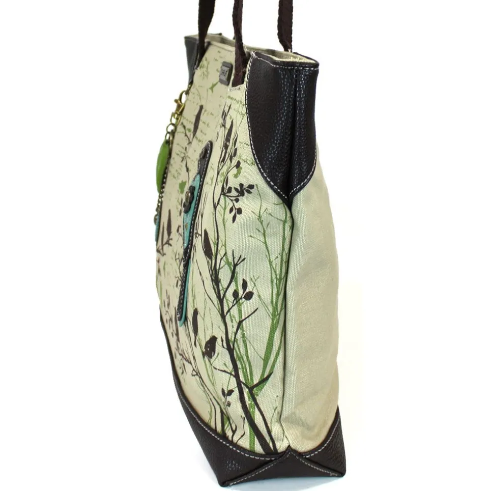 Safari Canvas Tote - Bird