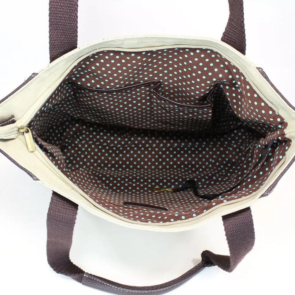Safari Canvas Tote - Giraffe