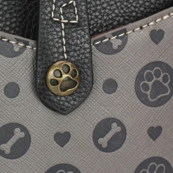 Snap Crossbody - Paw Print
