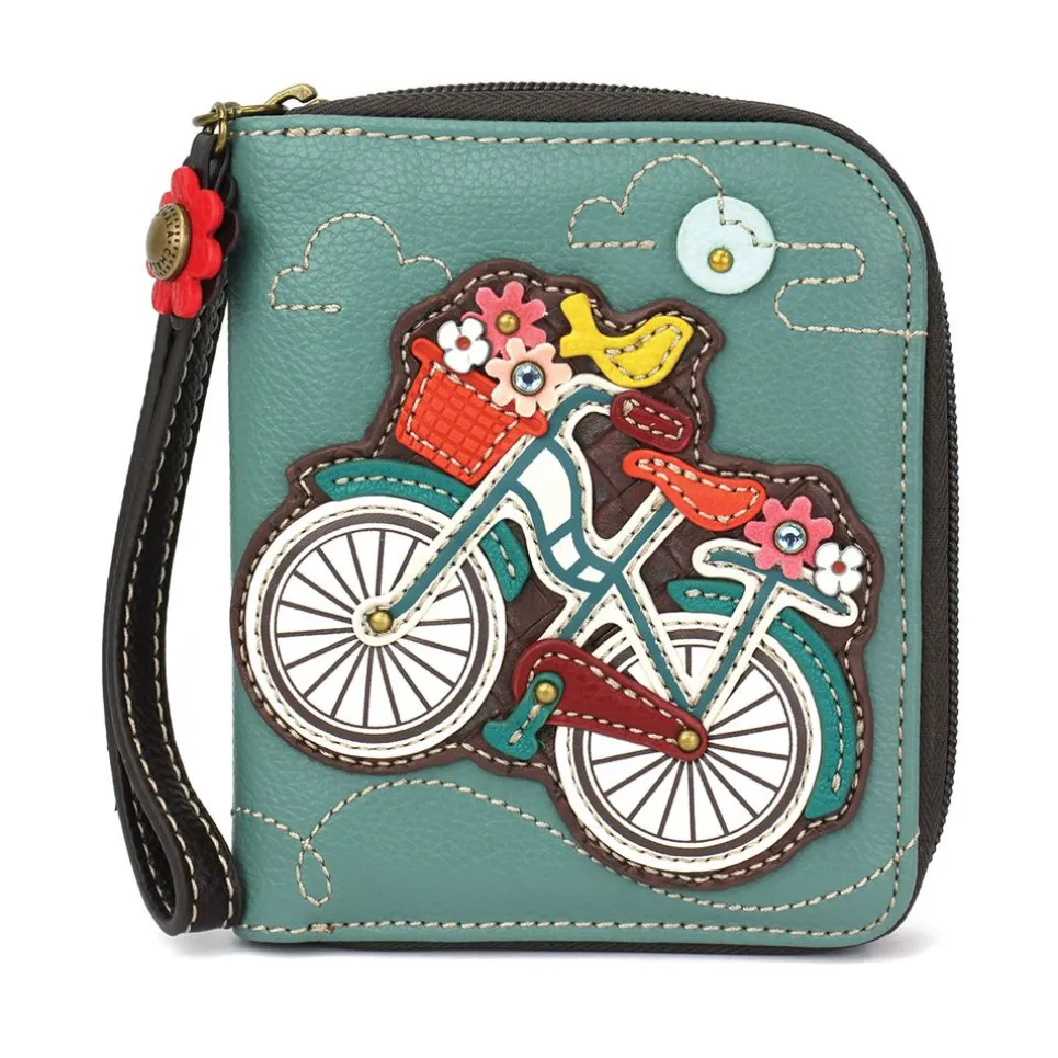 Zip Around Wallet - Bicycle
