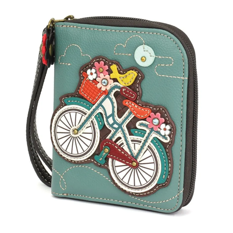 Zip Around Wallet - Bicycle